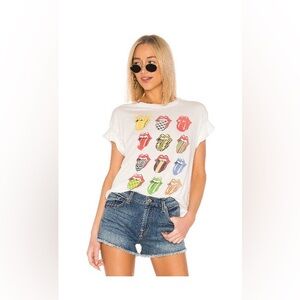 Daydreamer ROLLING STONES 12
TONGUES TEE in Vintage White